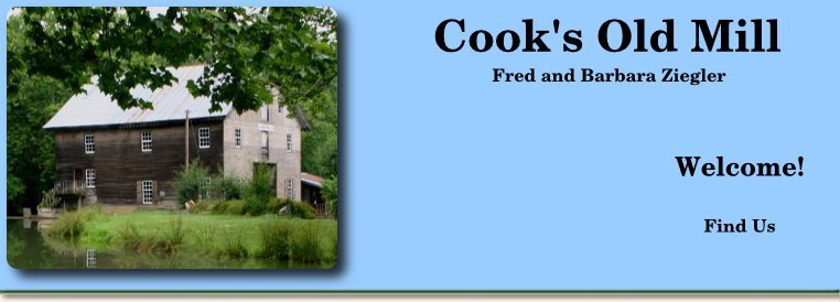 Cook's Old Mill -- Find Us 